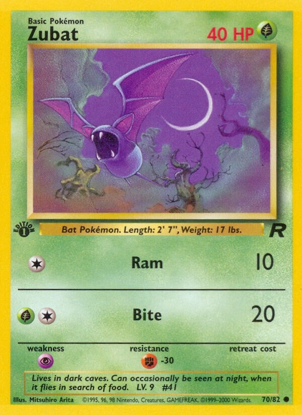 Image for Zubat (70/82) (Team Rocket) (TR) - Pokemon