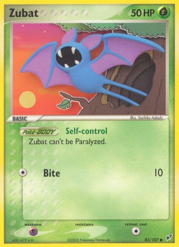 Image for Zubat (83/107) (EX Deoxys) (DX) - Pokemon