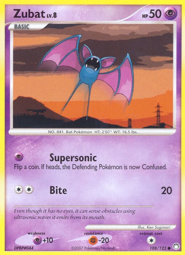 Image for Zubat (108/123) (Mysterious Treasures) (MT) - Pokemon