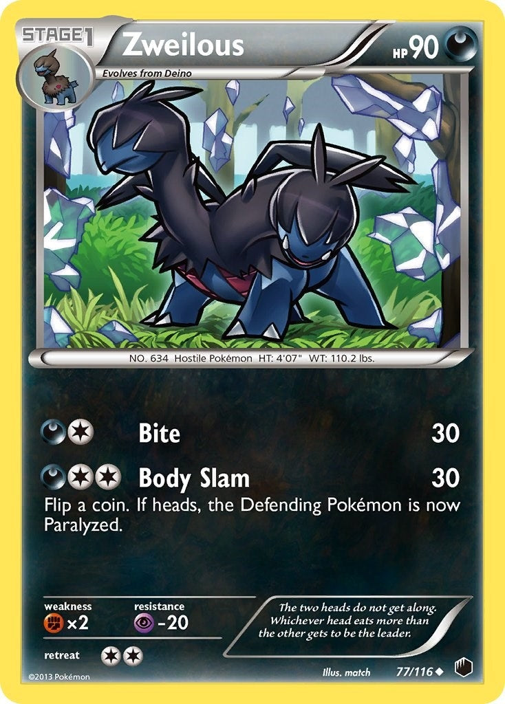 Image for Zweilous (77/116) (Plasma Freeze) (PLF) - Pokemon