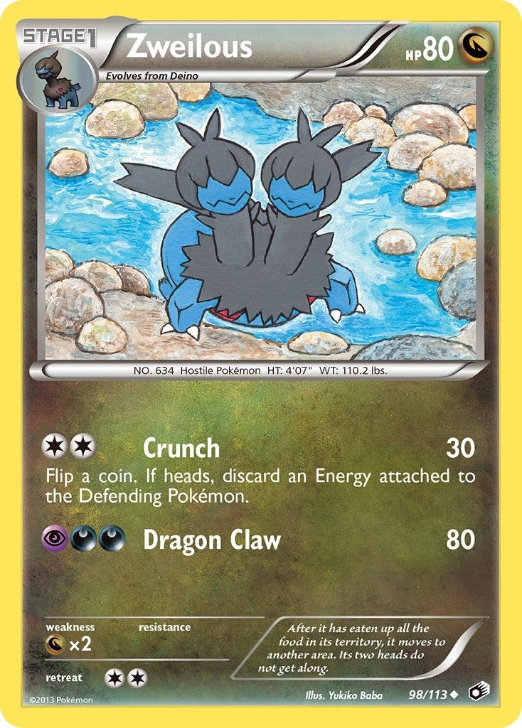 Image for Zweilous (98/113) (Legendary Treasures) (LTR) - Pokemon