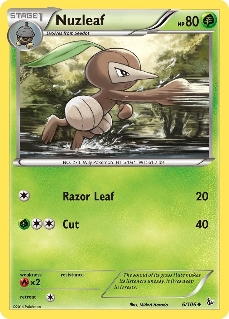 Image for Nuzleaf (6/106) (XY - Flashfire) (FLF) - Pokemon