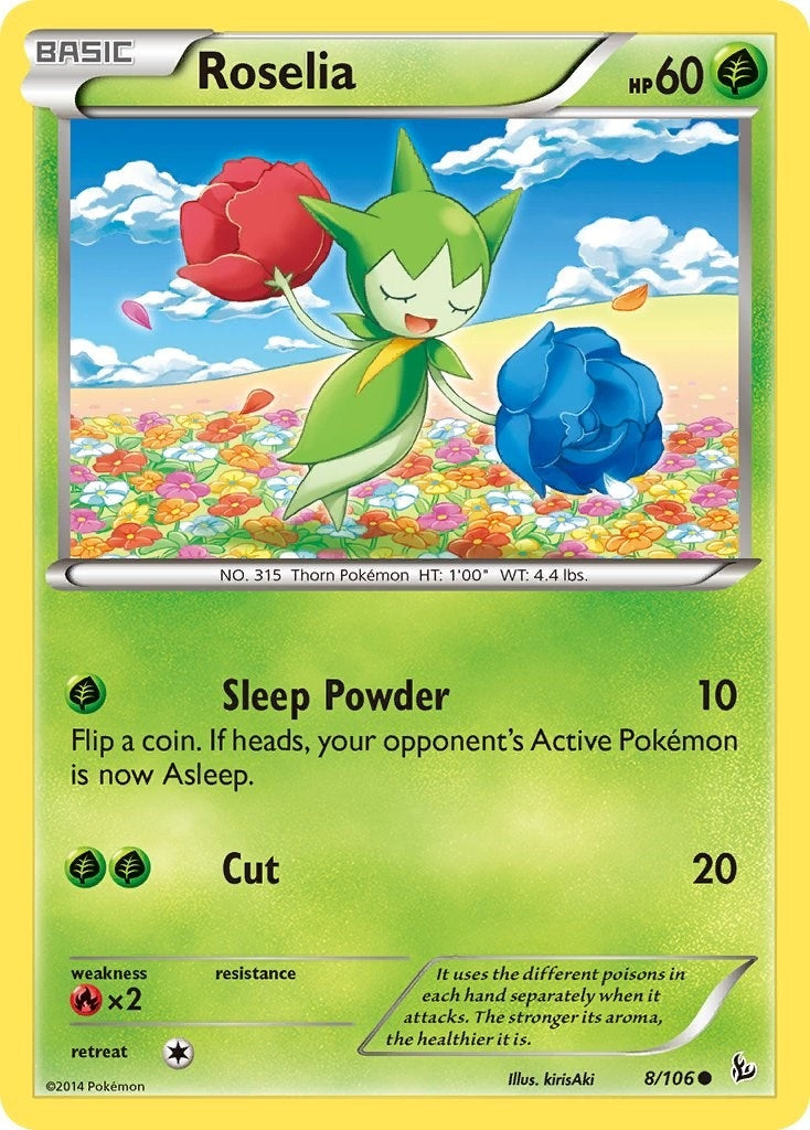 Image for Roselia (8/106) (XY - Flashfire) (FLF) - Pokemon