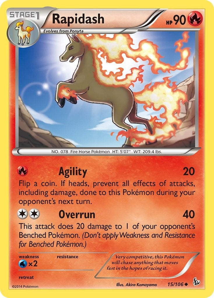 Image for Rapidash (15/106) (XY - Flashfire) (FLF) - Pokemon