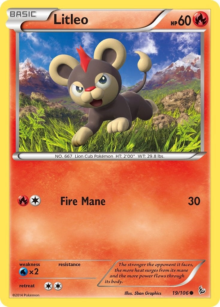 Image for Litleo (19) (19/106) (XY - Flashfire) (FLF) - Pokemon