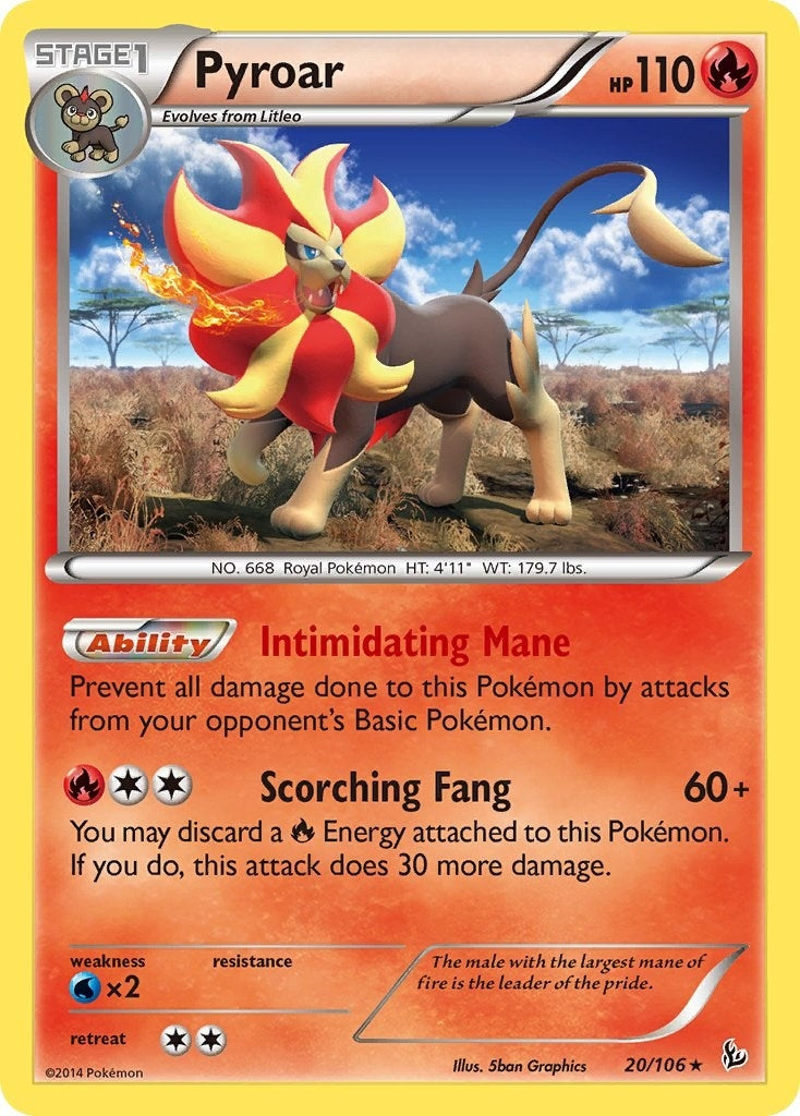 Image for Pyroar (20/106) (XY - Flashfire) (FLF) - Pokemon