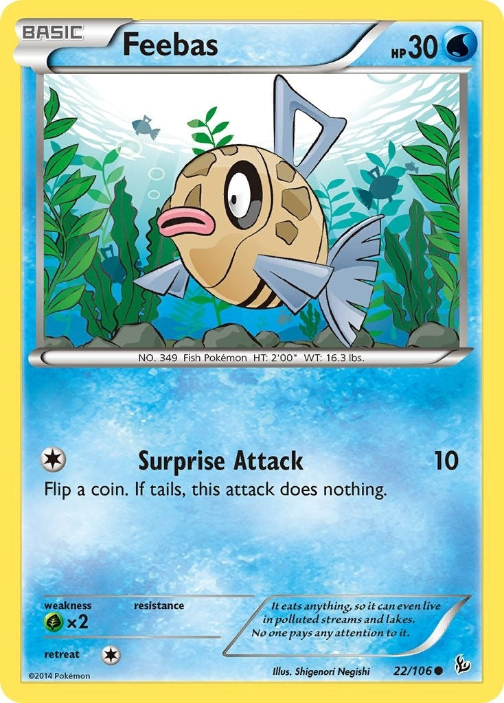 Image for Feebas (22/106) (XY - Flashfire) (FLF) - Pokemon