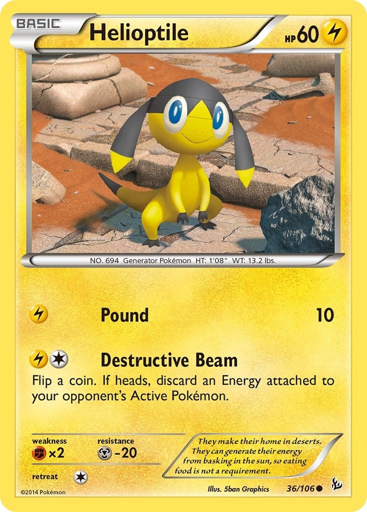 Image for Helioptile (36/106) (XY - Flashfire) (FLF) - Pokemon