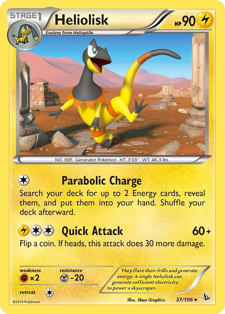 Image for Heliolisk (37/106) (XY - Flashfire) (FLF) - Pokemon