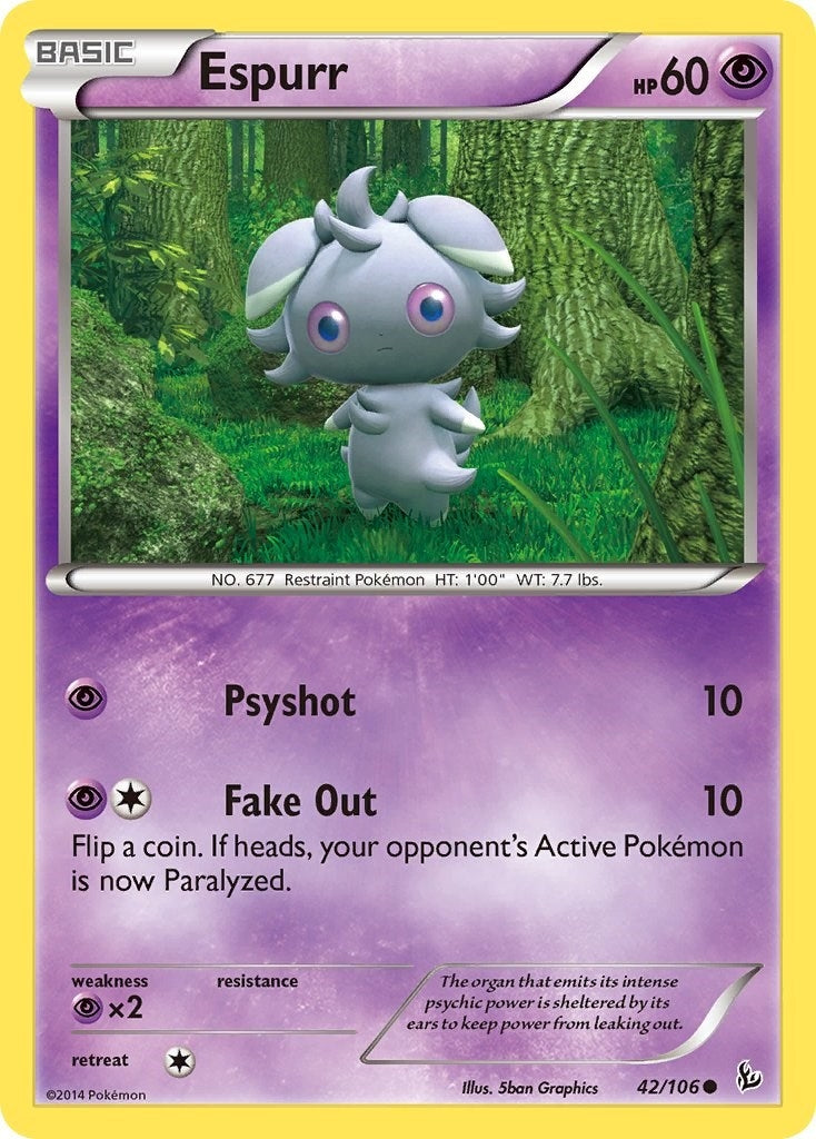 Image for Espurr (42/106) (XY - Flashfire) (FLF) - Pokemon