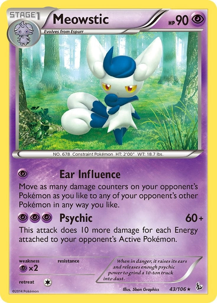 Image for Meowstic (43/106) (XY - Flashfire) (FLF) - Pokemon