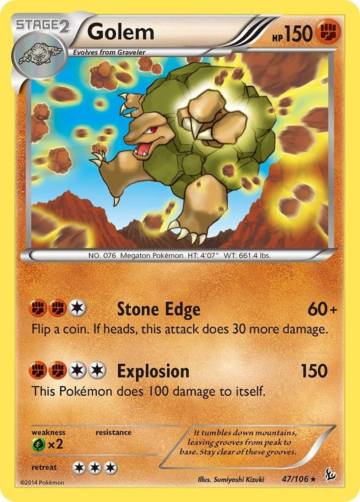 Image for Golem (47/106) (XY - Flashfire) (FLF) - Pokemon