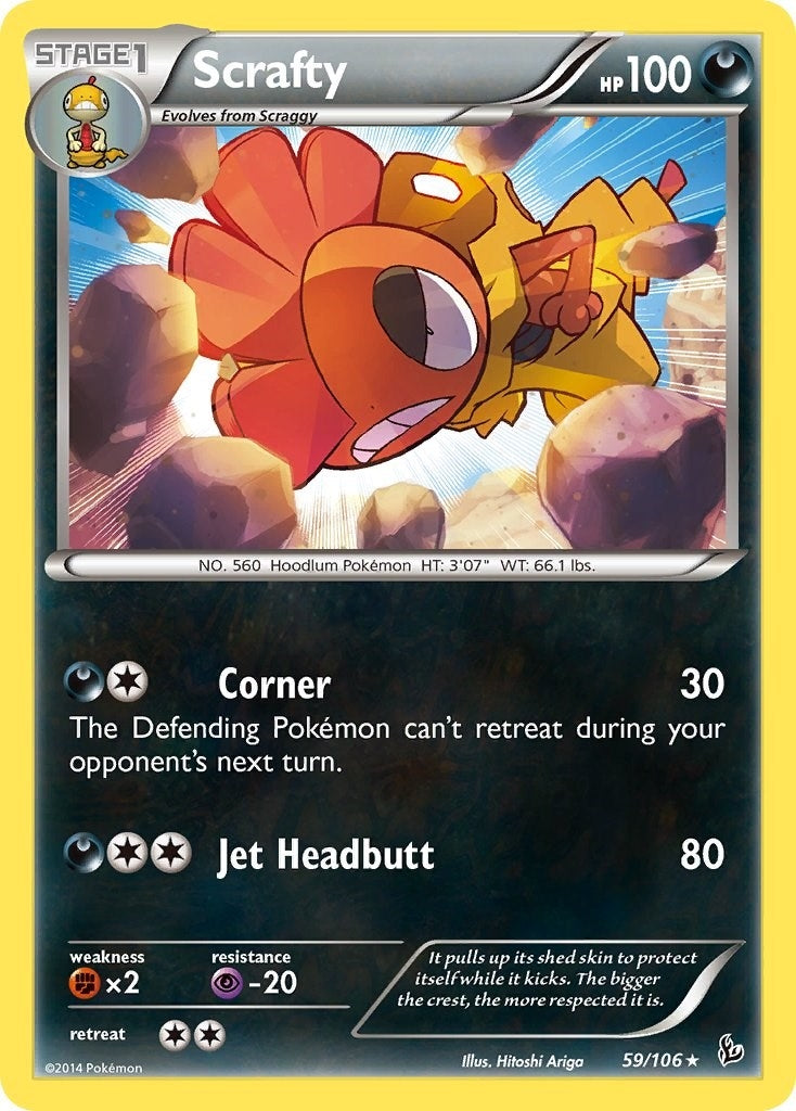 Image for Scrafty (59/106) (XY - Flashfire) (FLF) - Pokemon