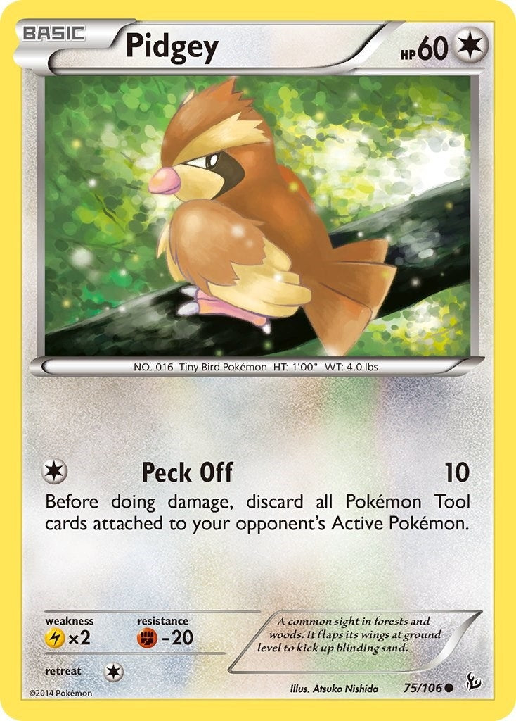 Image for Pidgey (75/106) (XY - Flashfire) (FLF) - Pokemon