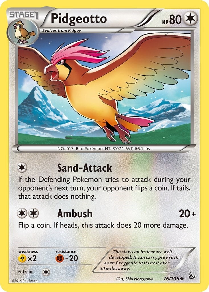 Image for Pidgeotto (76/106) (XY - Flashfire) (FLF) - Pokemon
