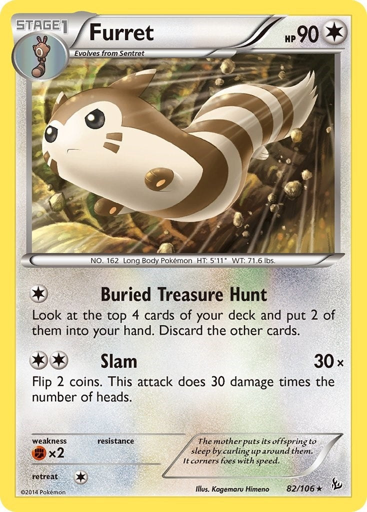 Image for Furret (82/106) (XY - Flashfire) (FLF) - Pokemon