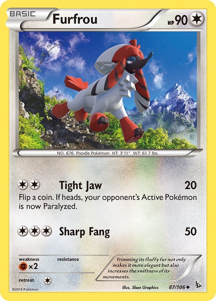 Image for Furfrou (87/106) (XY - Flashfire) (FLF) - Pokemon