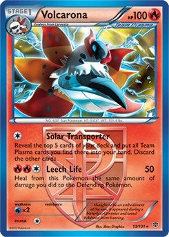 Image for Volcarona - 13/101 (BW Plasma Blast) (013/101) (Deck Exclusives) (PR) - Pokemon