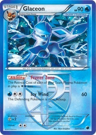 Image for Glaceon - 23/116 (BW Plasma Freeze) (023/116) (Deck Exclusives) (PR) - Pokemon