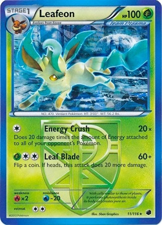 Image for Leafeon - 11/116 (BW Plasma Freeze) (011/116) (Deck Exclusives) (PR) - Pokemon