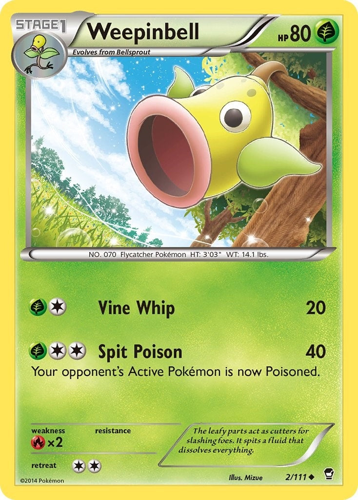 Image for Weepinbell (2/111) (XY - Furious Fists) (FFI) - Pokemon
