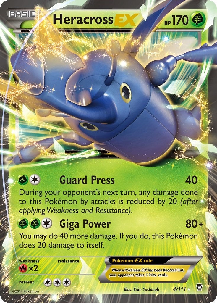 Image for Heracross EX (4/111) (XY - Furious Fists) (FFI) - Pokemon