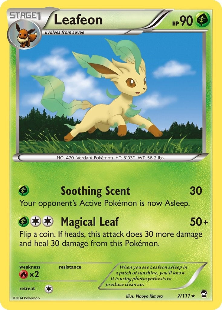 Image for Leafeon (7/111) (XY - Furious Fists) (FFI) - Pokemon
