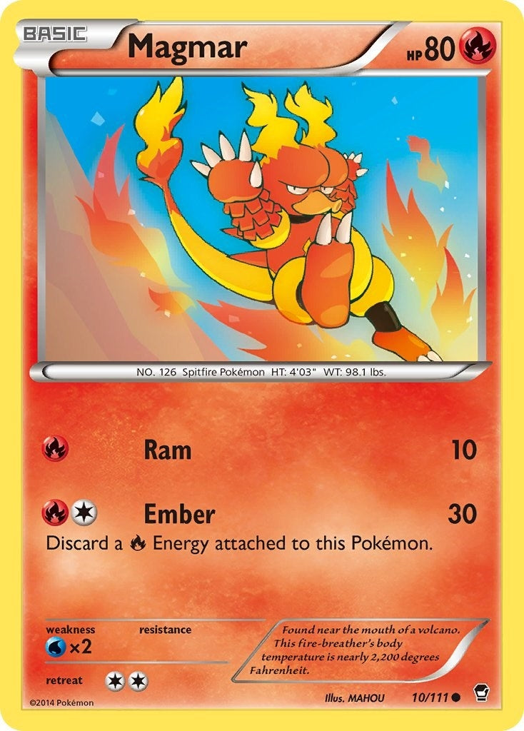 Image for Magmar (10/111) (XY - Furious Fists) (FFI) - Pokemon