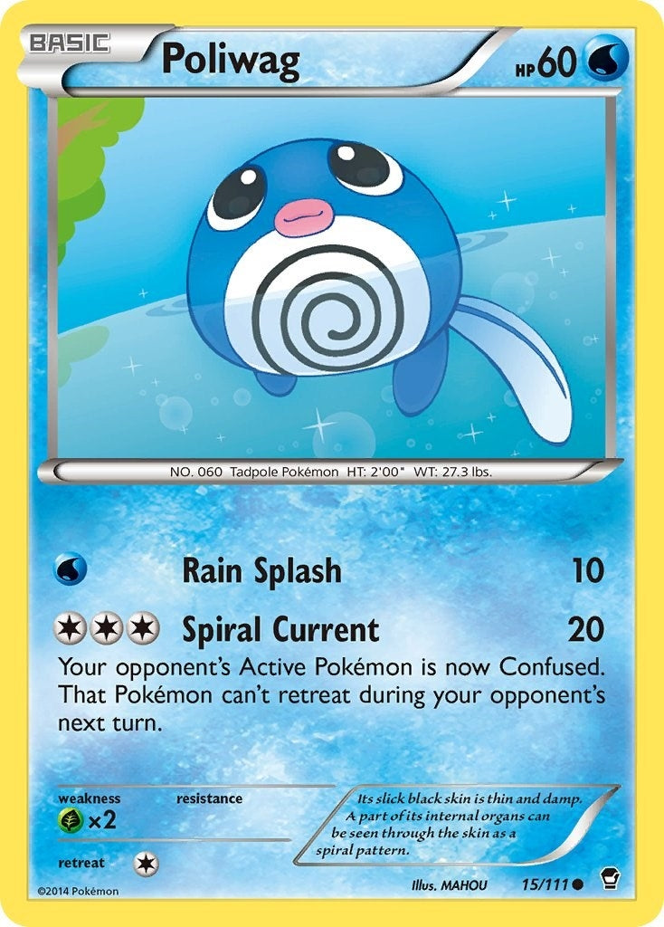Image for Poliwag (15/111) (XY - Furious Fists) (FFI) - Pokemon