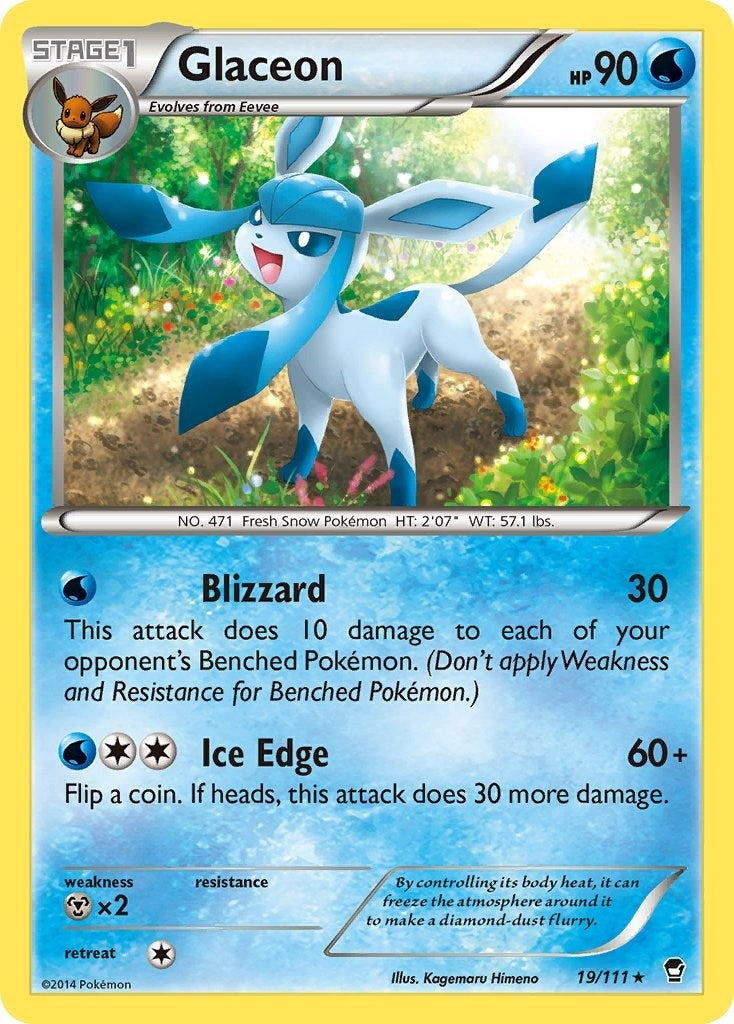 Image for Glaceon (19/111) (XY - Furious Fists) (FFI) - Pokemon