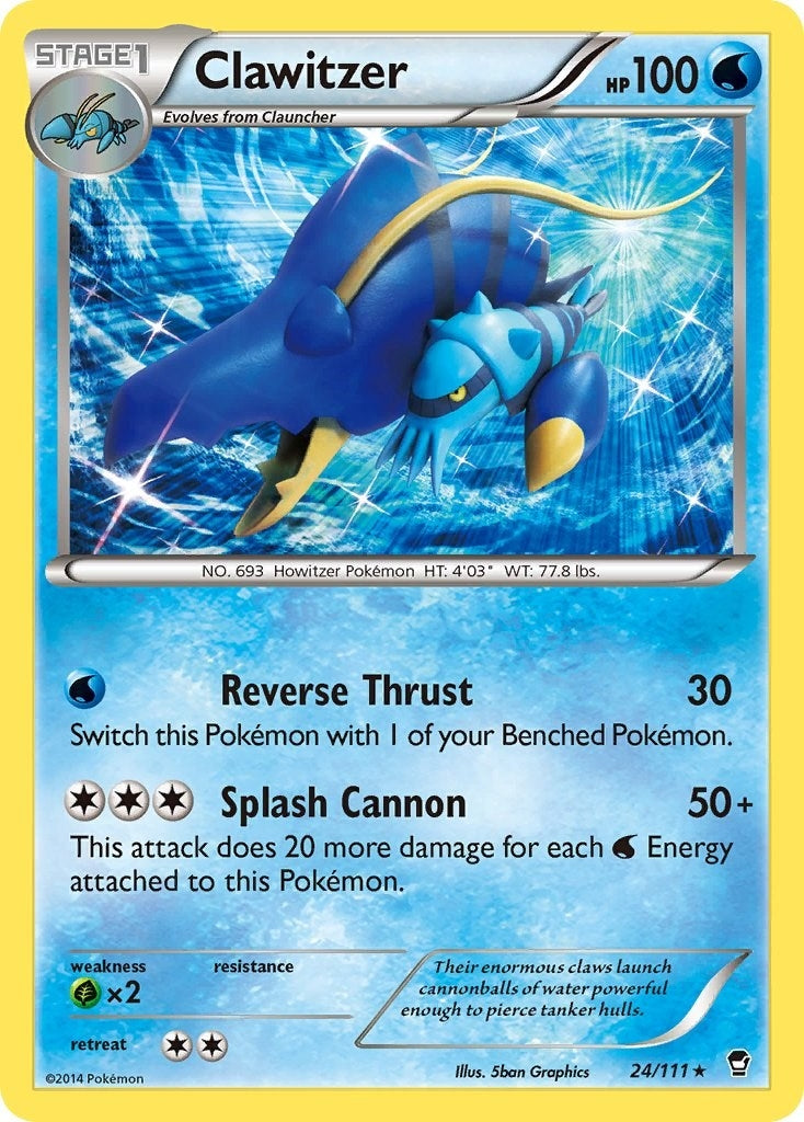 Image for Clawitzer (24/111) (XY - Furious Fists) (FFI) - Pokemon