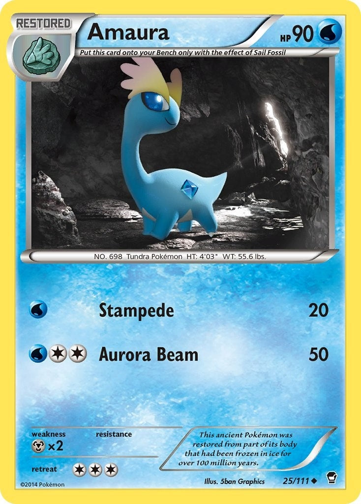Image for Amaura (25/111) (XY - Furious Fists) (FFI) - Pokemon