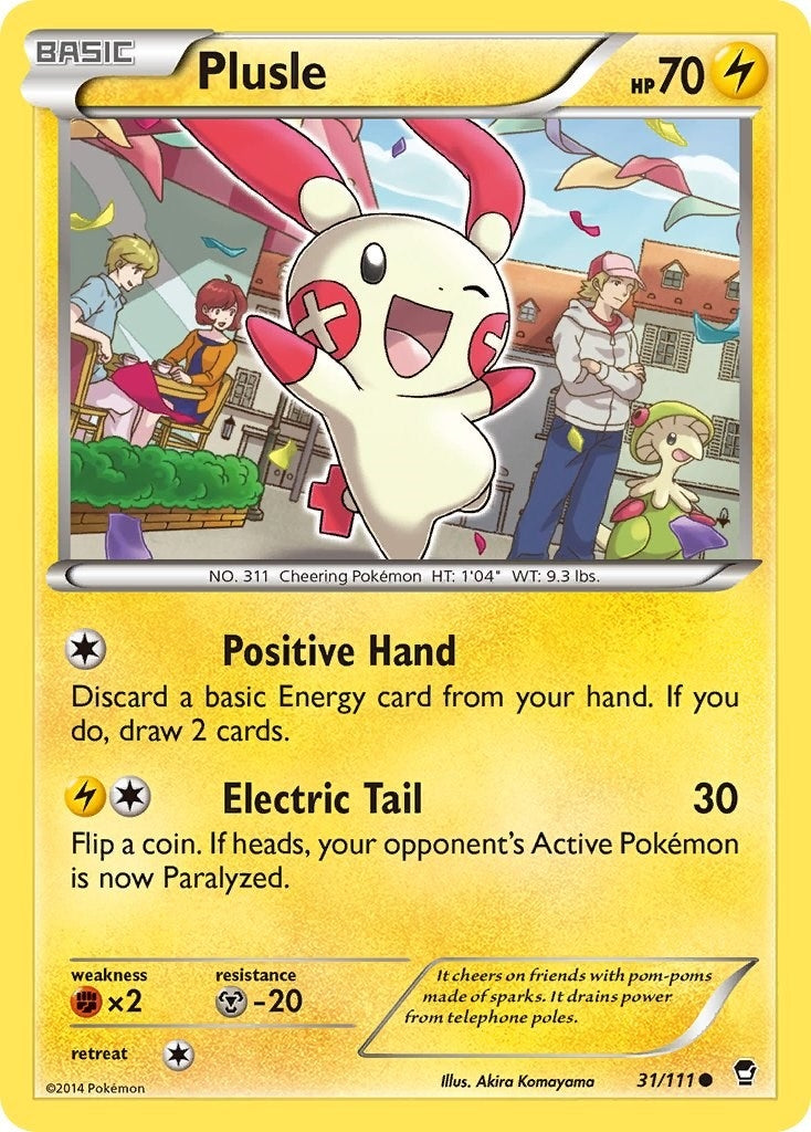 Image for Plusle (31/111) (XY - Furious Fists) (FFI) - Pokemon