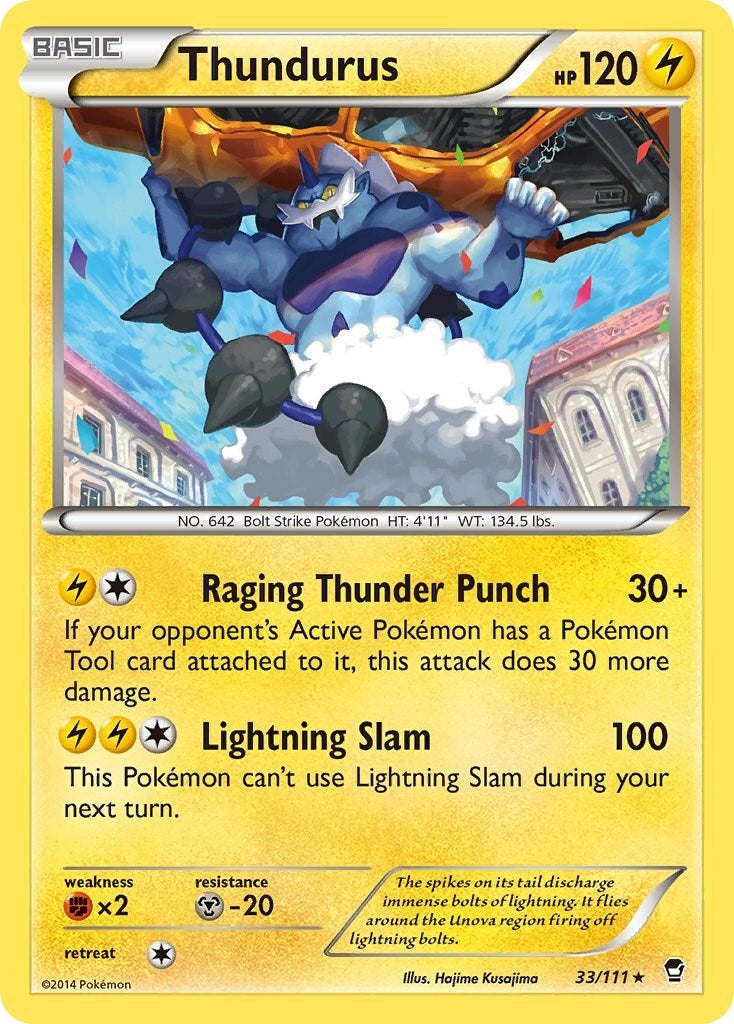 Image for Thundurus (33/111) (XY - Furious Fists) (FFI) - Pokemon