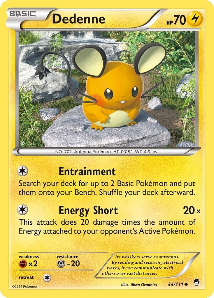 Image for Dedenne (34/111) (XY - Furious Fists) (FFI) - Pokemon