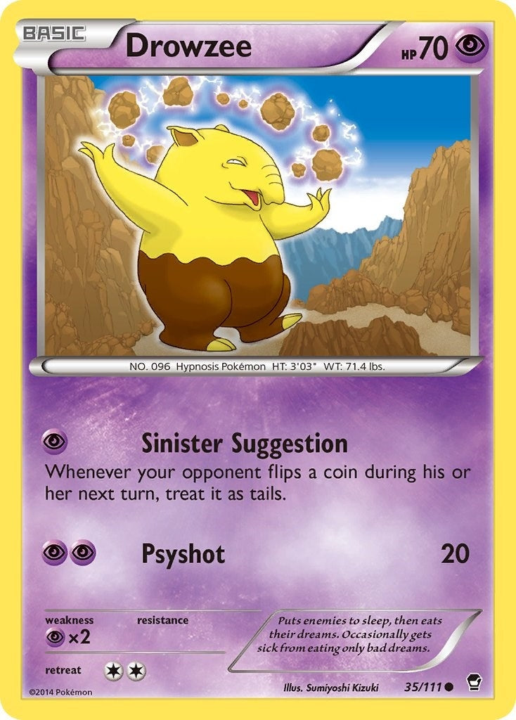 Image for Drowzee (35/111) (XY - Furious Fists) (FFI) - Pokemon