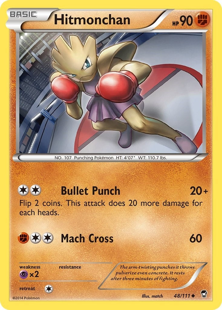 Image for Hitmonchan (48/111) (XY - Furious Fists) (FFI) - Pokemon