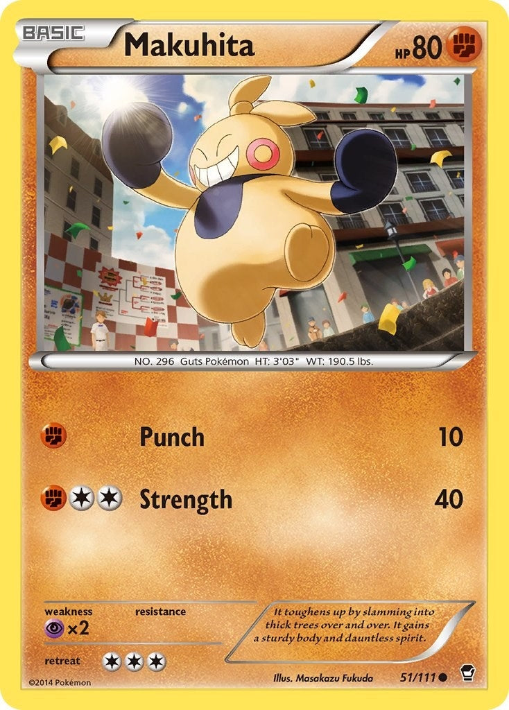 Image for Makuhita (51/111) (XY - Furious Fists) (FFI) - Pokemon
