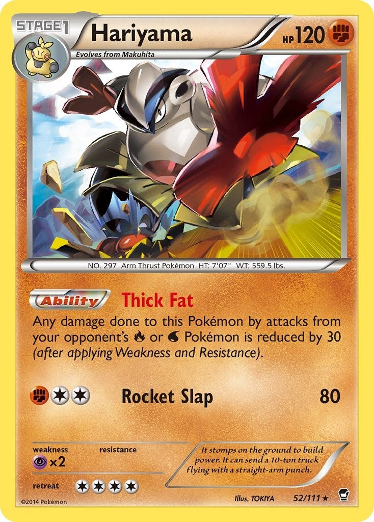 Image for Hariyama (52/111) (XY - Furious Fists) (FFI) - Pokemon