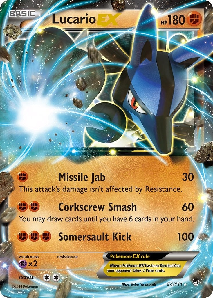 Image for Lucario EX (54/111) (XY - Furious Fists) (FFI) - Pokemon