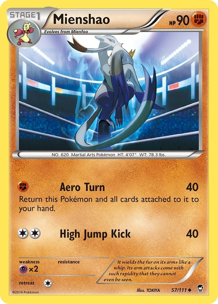 Image for Mienshao (57/111) (XY - Furious Fists) (FFI) - Pokemon