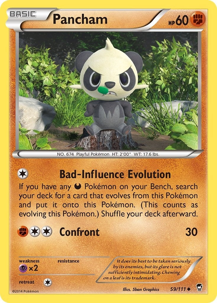 Image for Pancham (59) (59/111) (XY - Furious Fists) (FFI) - Pokemon