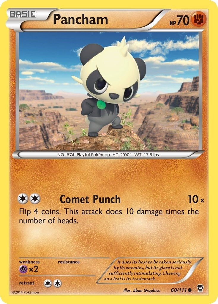 Image for Pancham (60) (60/111) (XY - Furious Fists) (FFI) - Pokemon