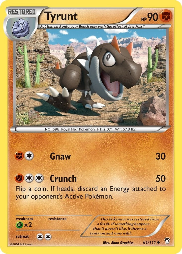 Image for Tyrunt (61/111) (XY - Furious Fists) (FFI) - Pokemon