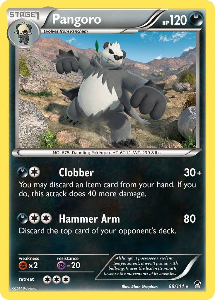 Image for Pangoro (68/111) (XY - Furious Fists) (FFI) - Pokemon