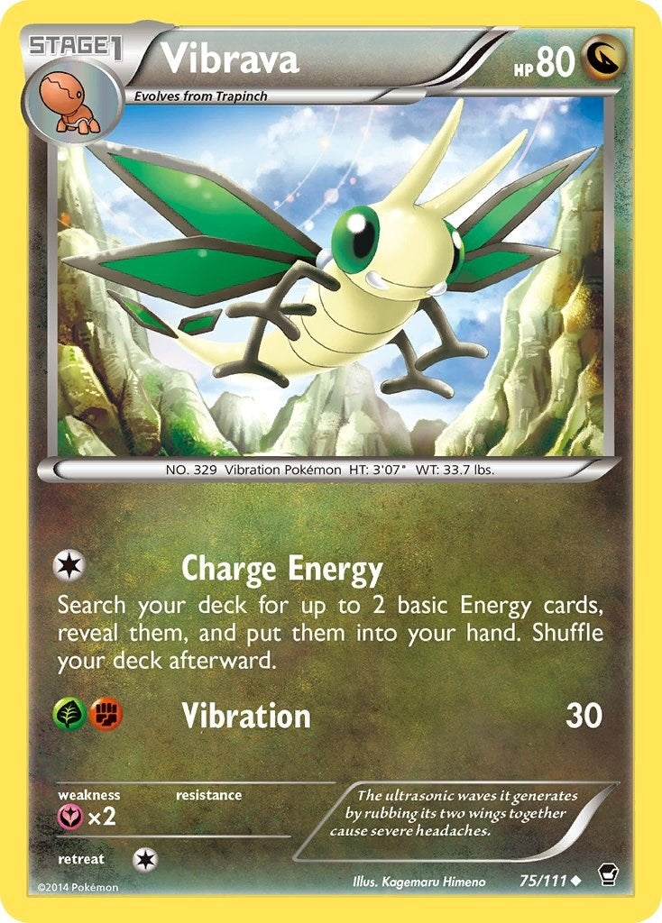 Image for Vibrava (75/111) (XY - Furious Fists) (FFI) - Pokemon