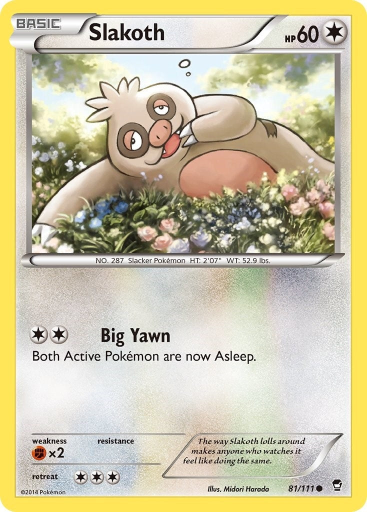 Image for Slakoth (81/111) (XY - Furious Fists) (FFI) - Pokemon