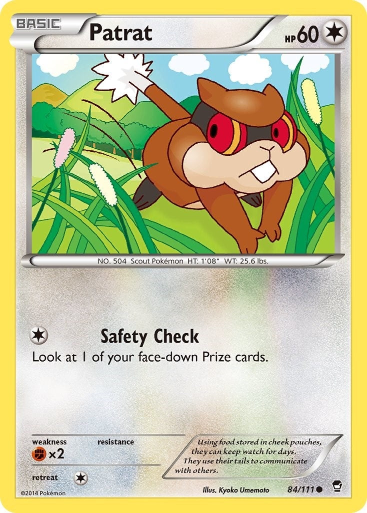 Image for Patrat (84/111) (XY - Furious Fists) (FFI) - Pokemon
