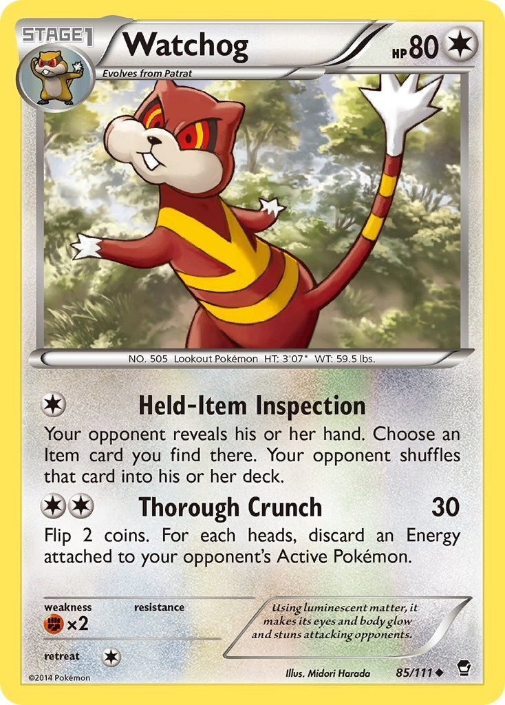 Image for Watchog (85/111) (XY - Furious Fists) (FFI) - Pokemon