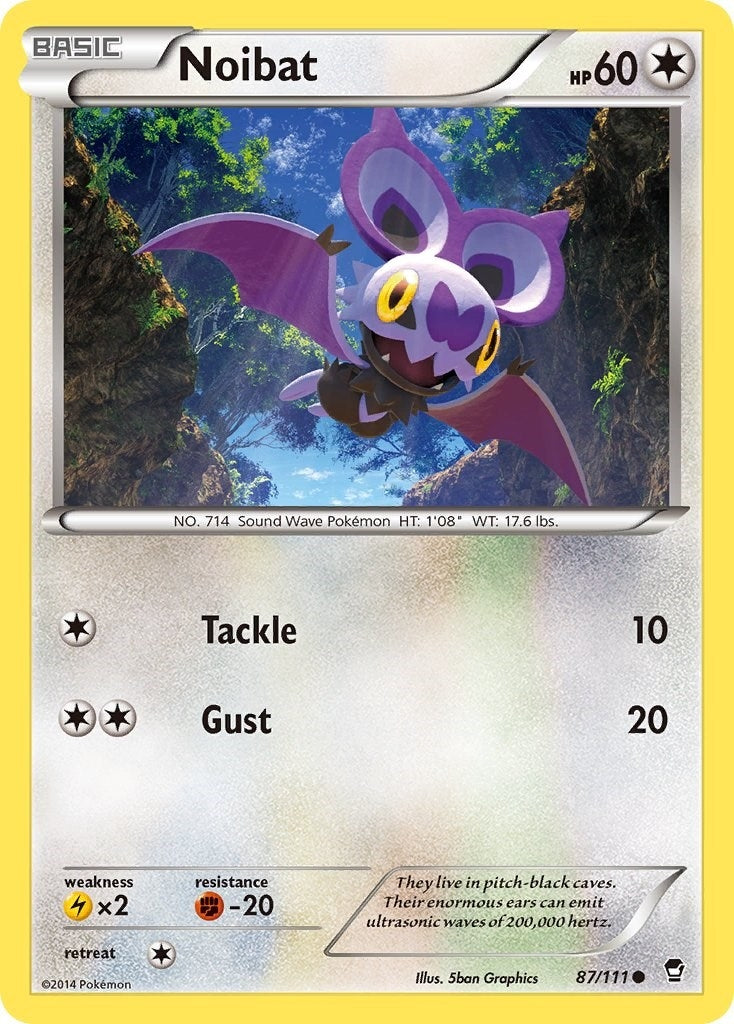 Image for Noibat (87/111) (XY - Furious Fists) (FFI) - Pokemon